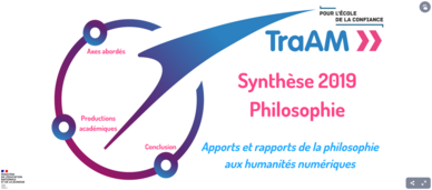 TraAM PHILO-2019 Synthèse disciplinaire