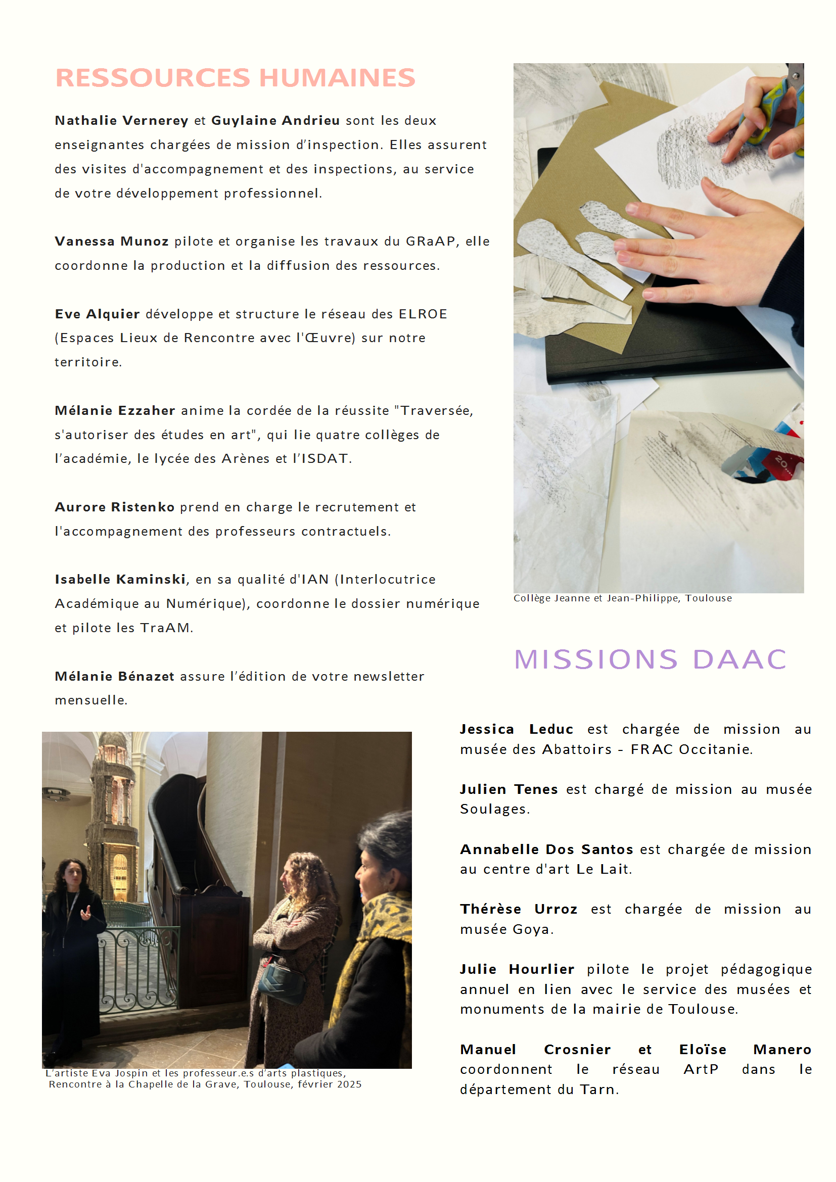 Lettre rentrée 2025