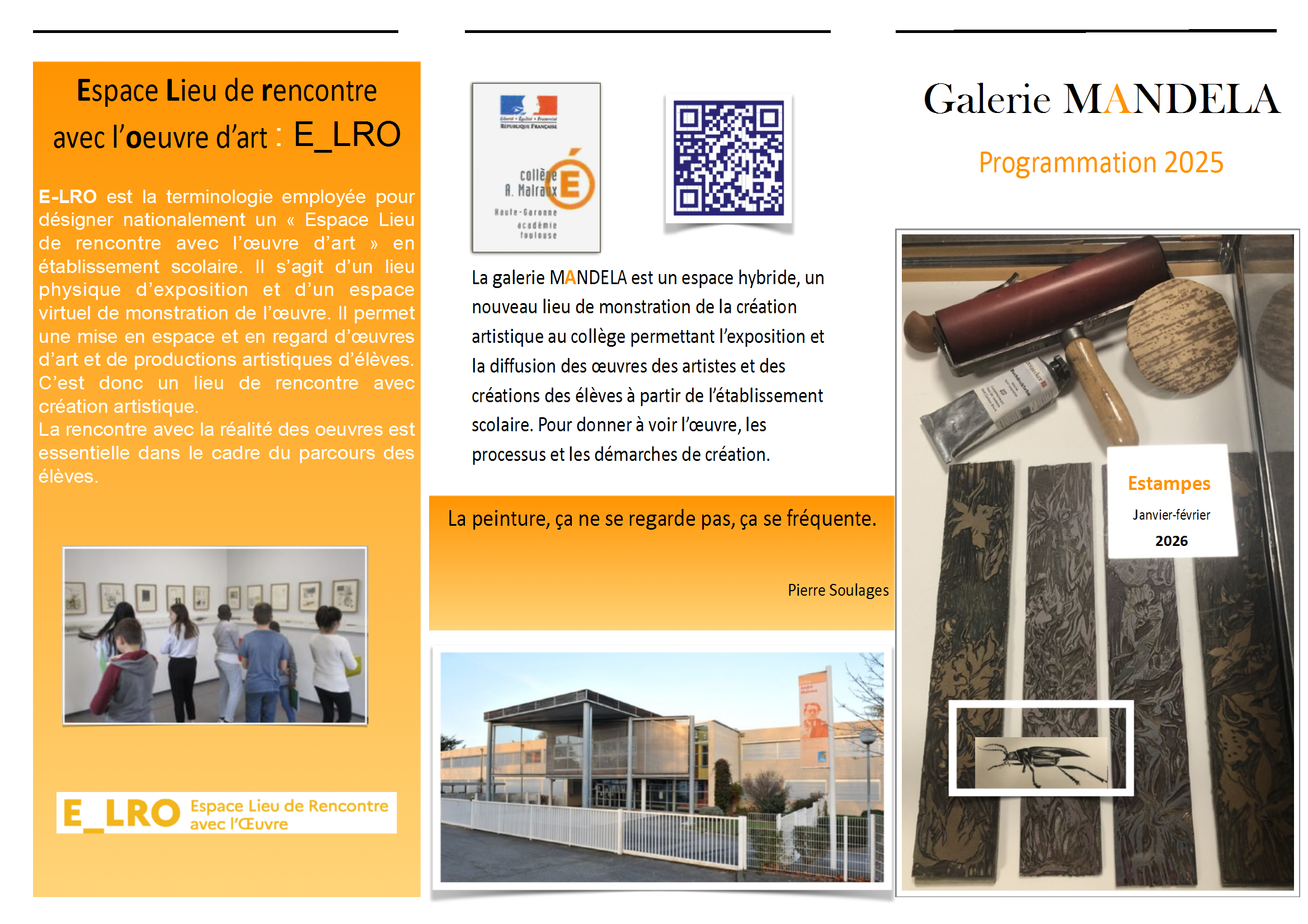 Plaquette exposition Mandela