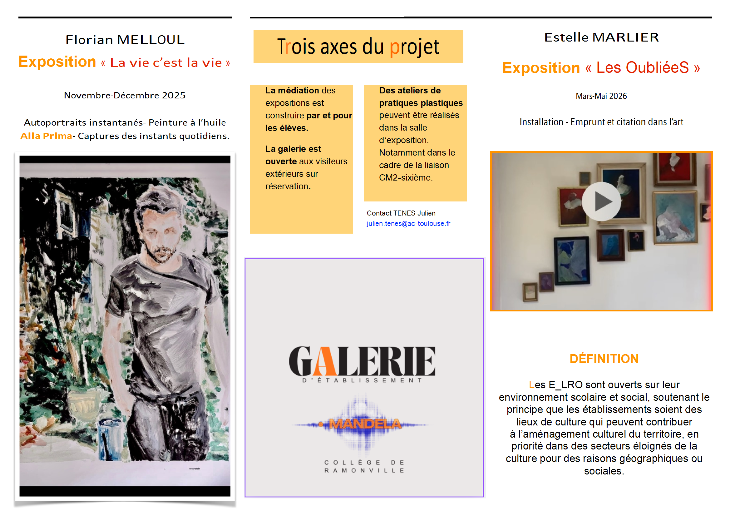 Plaquette exposition Mandela