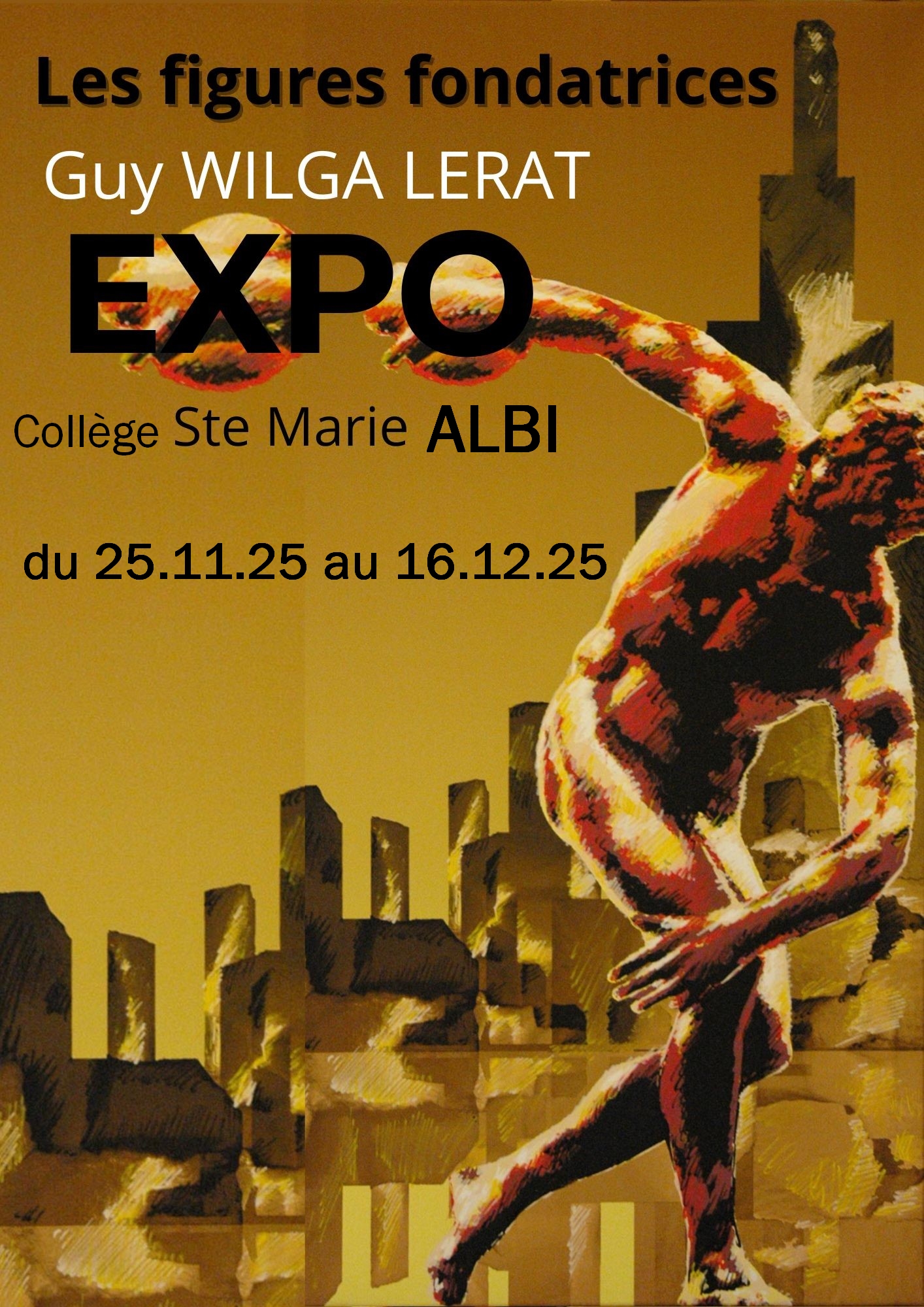 Affiche Expo Guy Wilga Lerat 2025