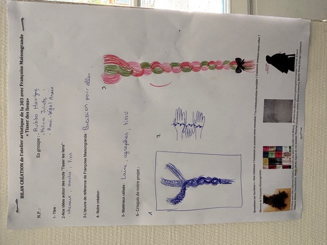 « Tisser les liens » : une résidence textile et citoyenne au collège Pierre de Fermat