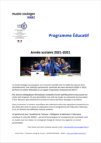 Programme éducatif Musée Soulages 2021-22