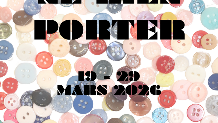 Affiche exposition PRET A NE RIEN PORTER