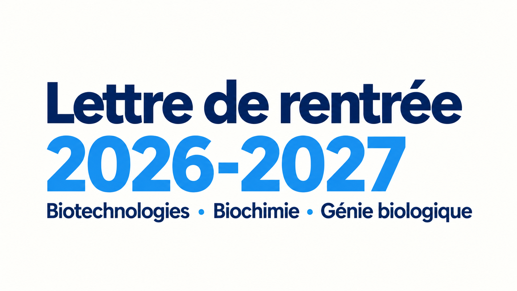 Lettre de rentrée
