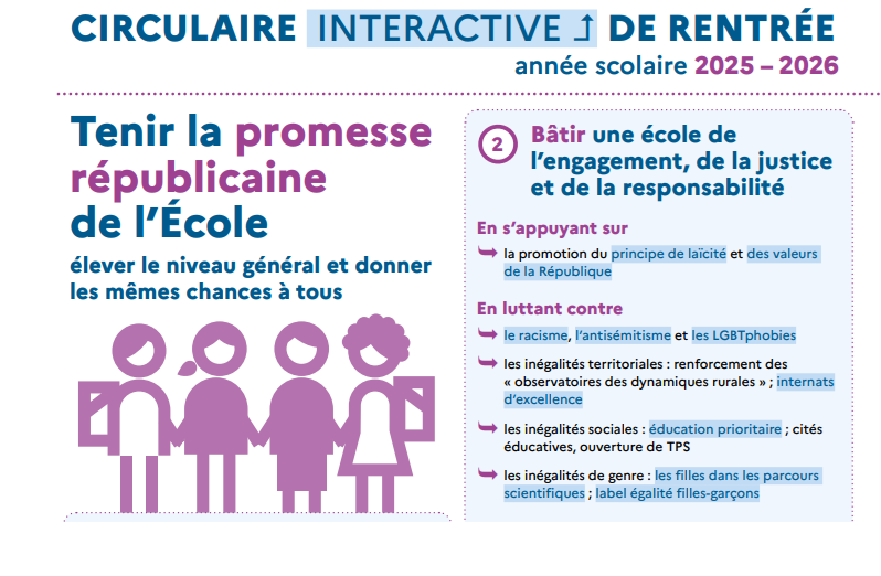 circulaire de rentrée