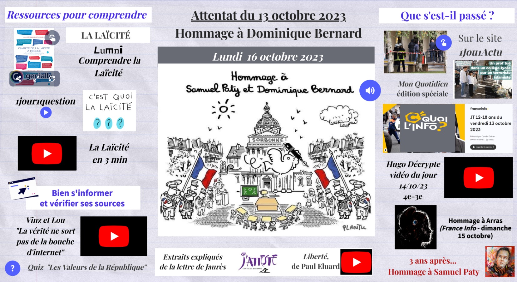 ressources attentat