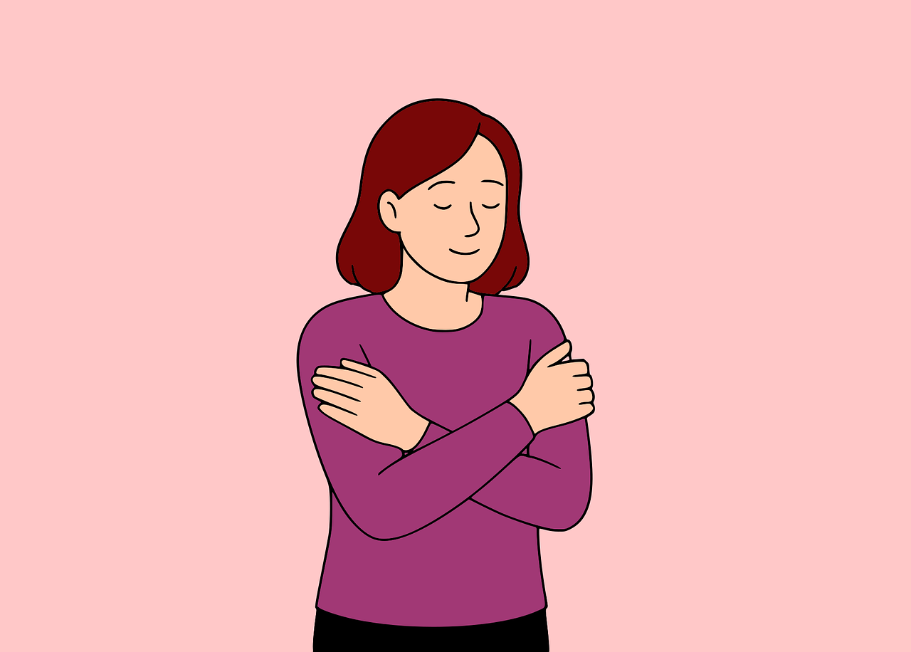 Illustration d'une femme avec les bras croisés, affichant une expression pensive.  Image by Mohamed Hassan from Pixabay