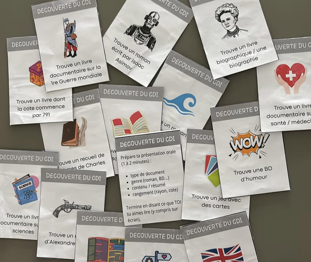Affichage de cartes actions au CDI
