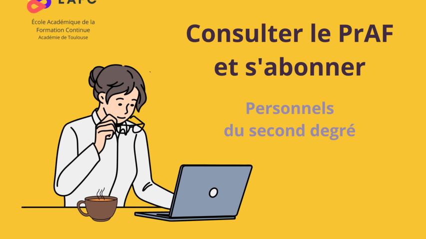 Consulter le PRAF et s'abonner