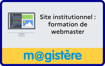 Site institutionnel : formation de webmaster
