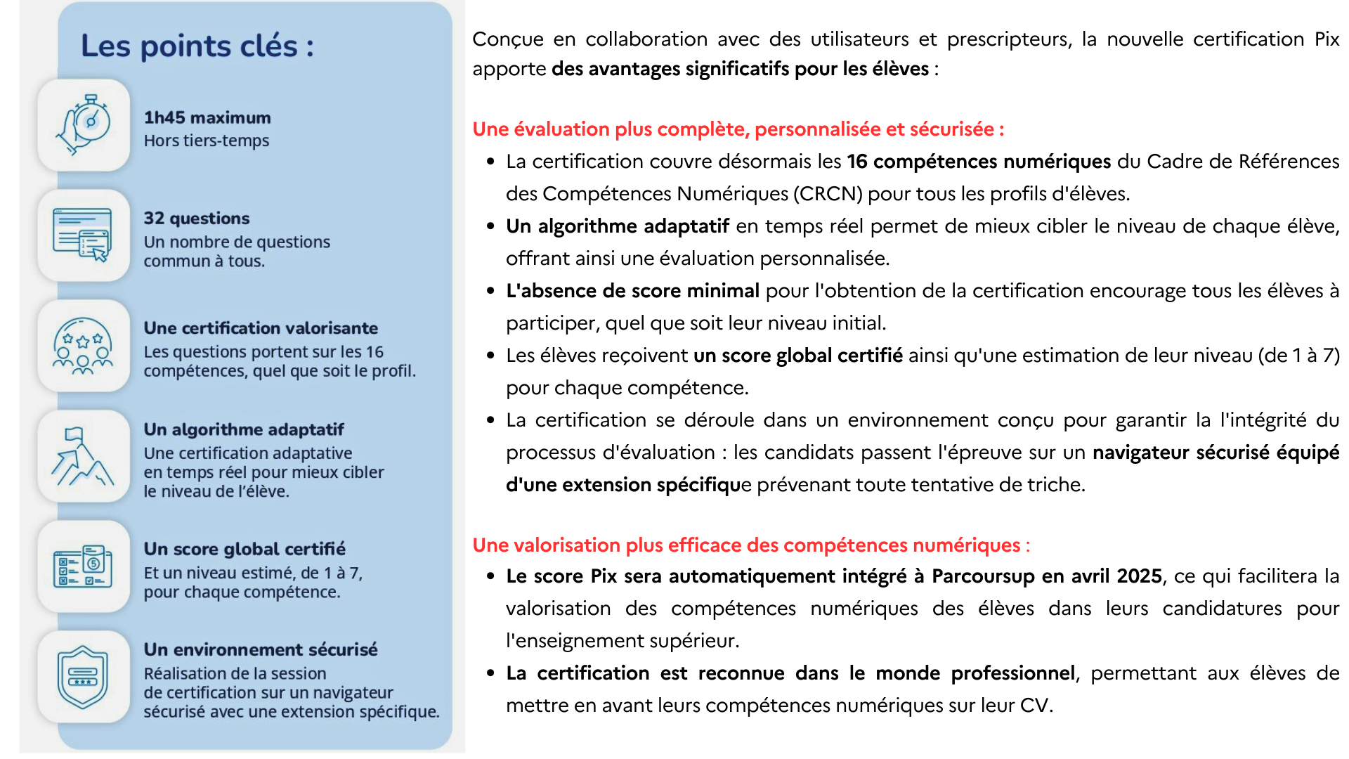 Les avantages de la nouvelle certification Pix