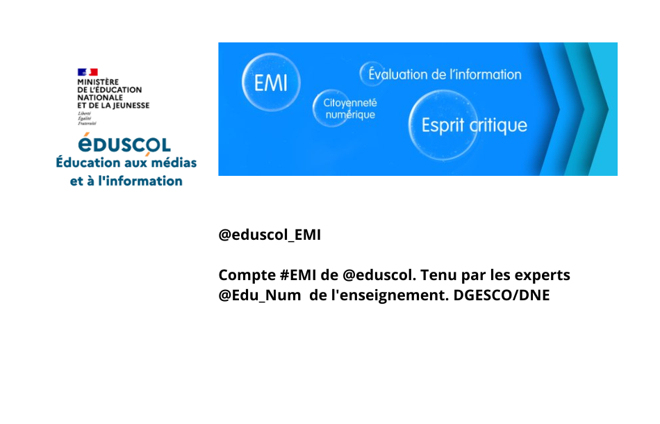 Compte X Eduscol EMI