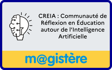 vignette CREIA communauté de Réflexion en Éducation autour de l'Intelligence Artificielle