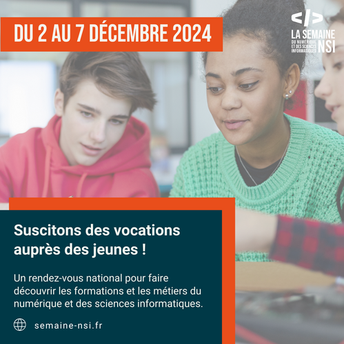 Affiche semaine NSI du 2 au 7 Décembre 2024