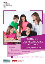22 - 26 janvier 2024 Semaine des pédagogies actives de l'académie de Toulouse
