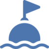pictogramme en forme de balise flottante représentant le beosin de sécuriser dans une situation d'hybridation