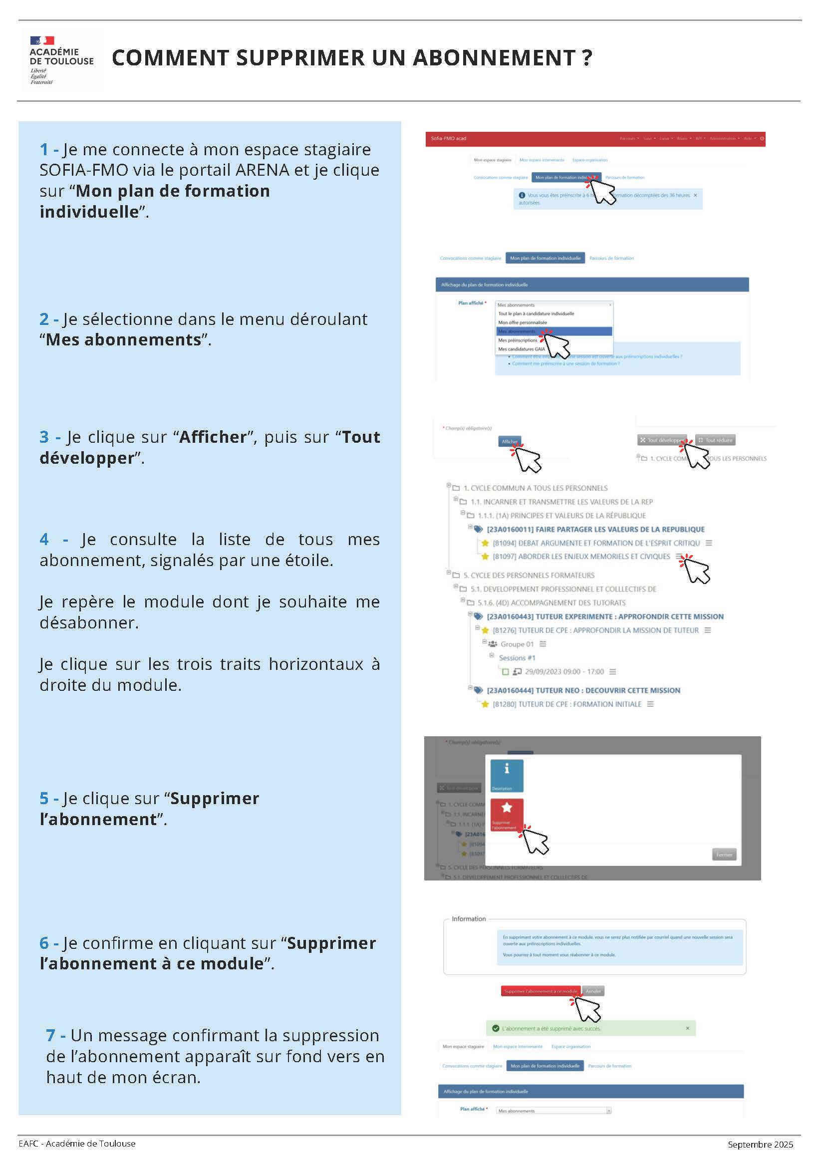 Comment supprimer son abonnement