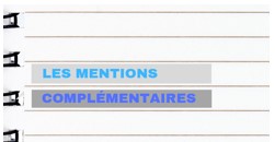 Mentions complémentaires