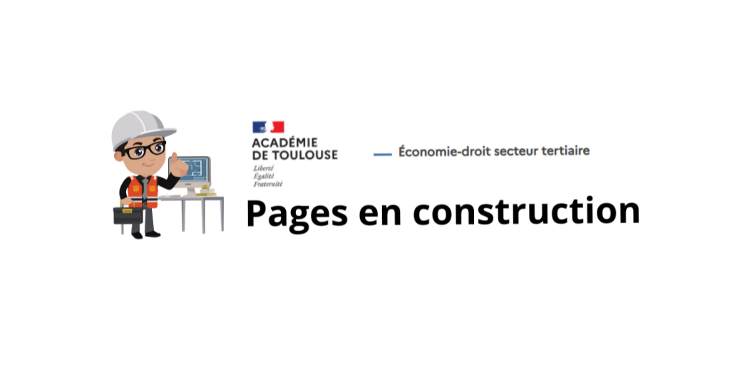 Visuel Economie droit pages en construction