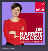 Visuel du podcast France inter On n'arrête pas l'éco