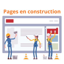 Visuel d'un site internet en construction