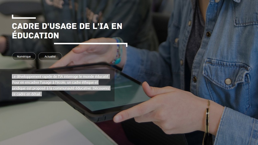 Cadrage sur l'usage de l'IA