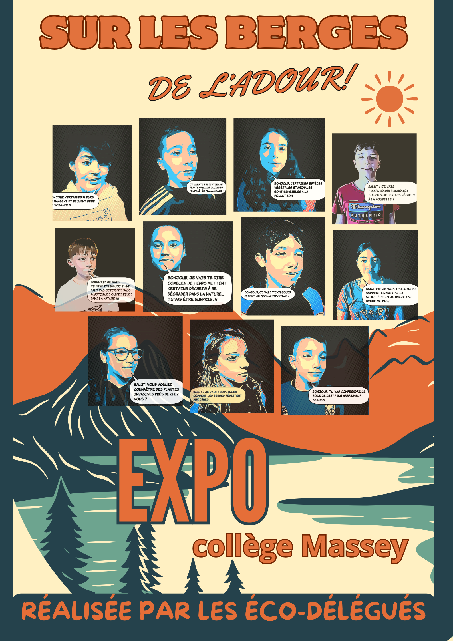 affiche expo éco-délégués collège Massey