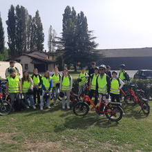 Elèves Paul Mathou à vélo