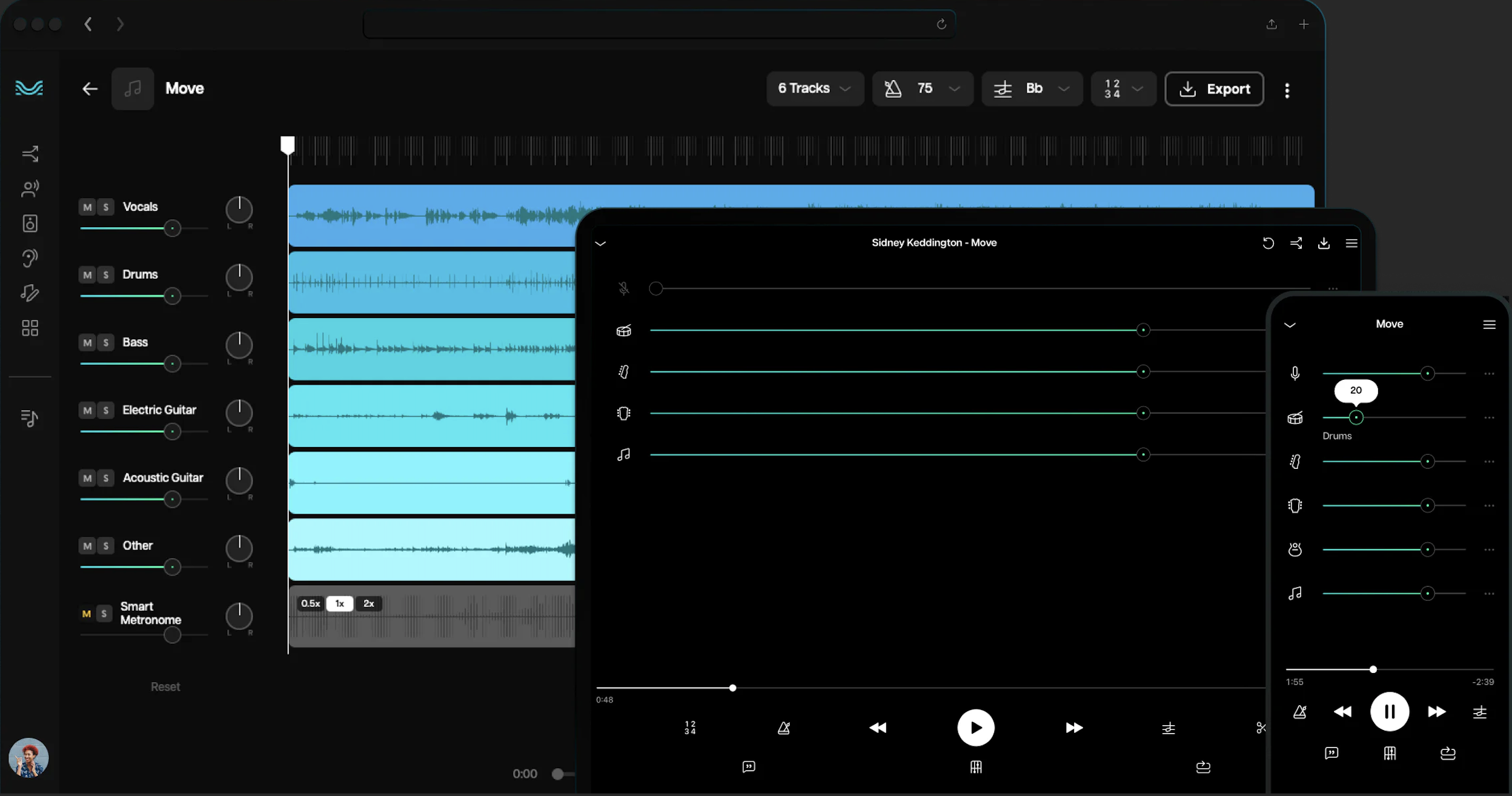 moises interface