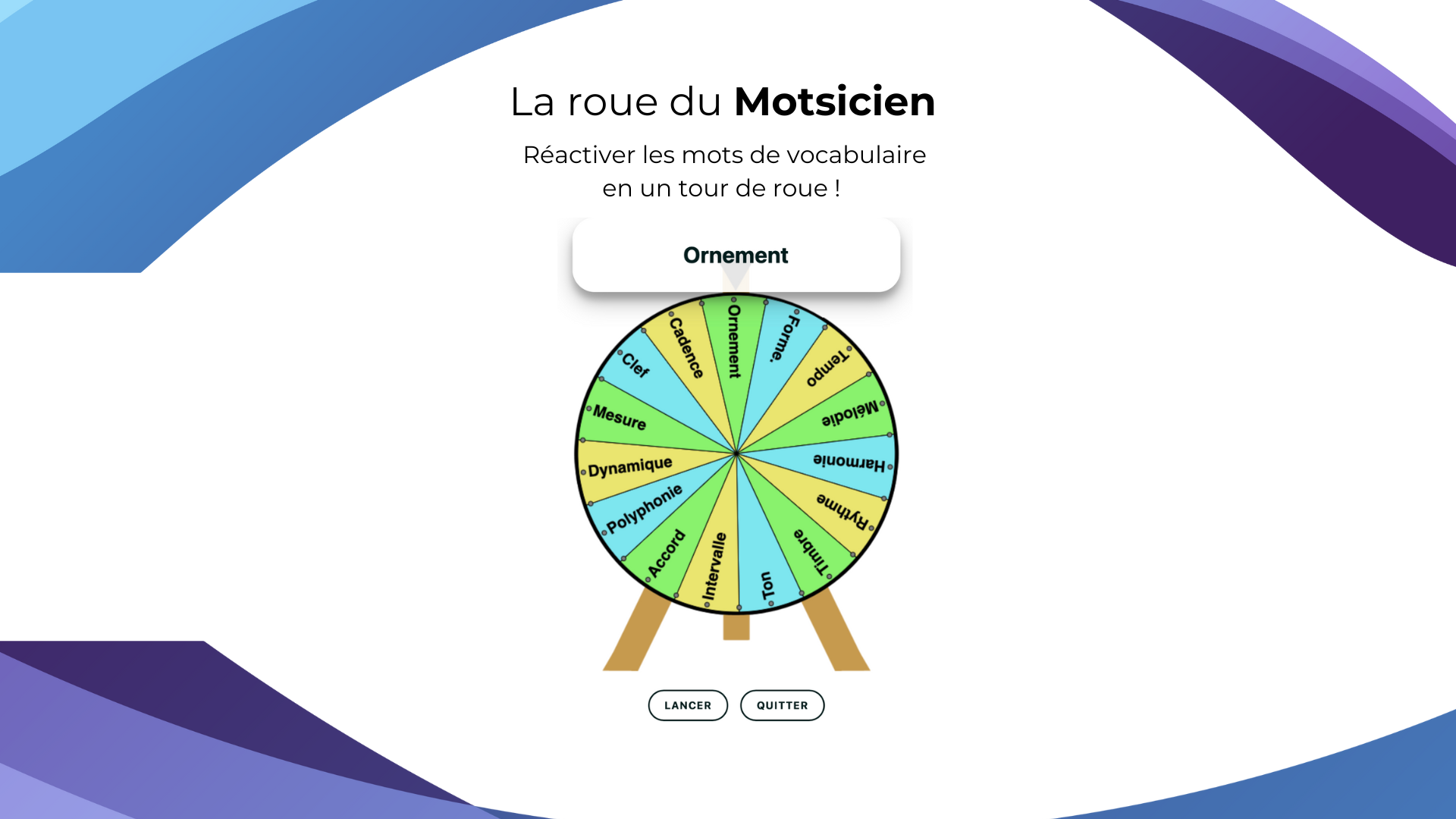 la roue du motsicien