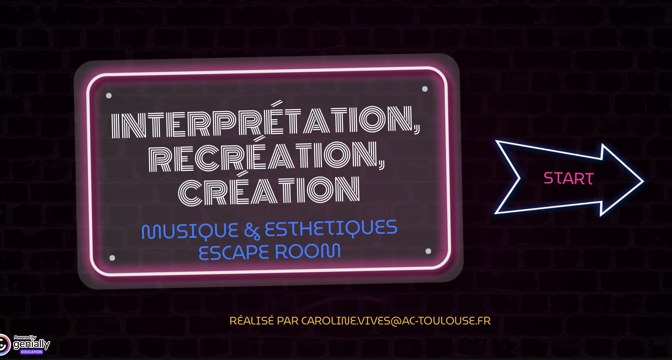 escape room : interpretation, recreation, création