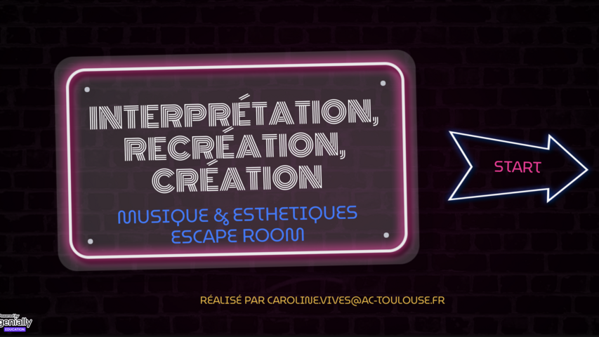 escape room : interpretation, recreation, création