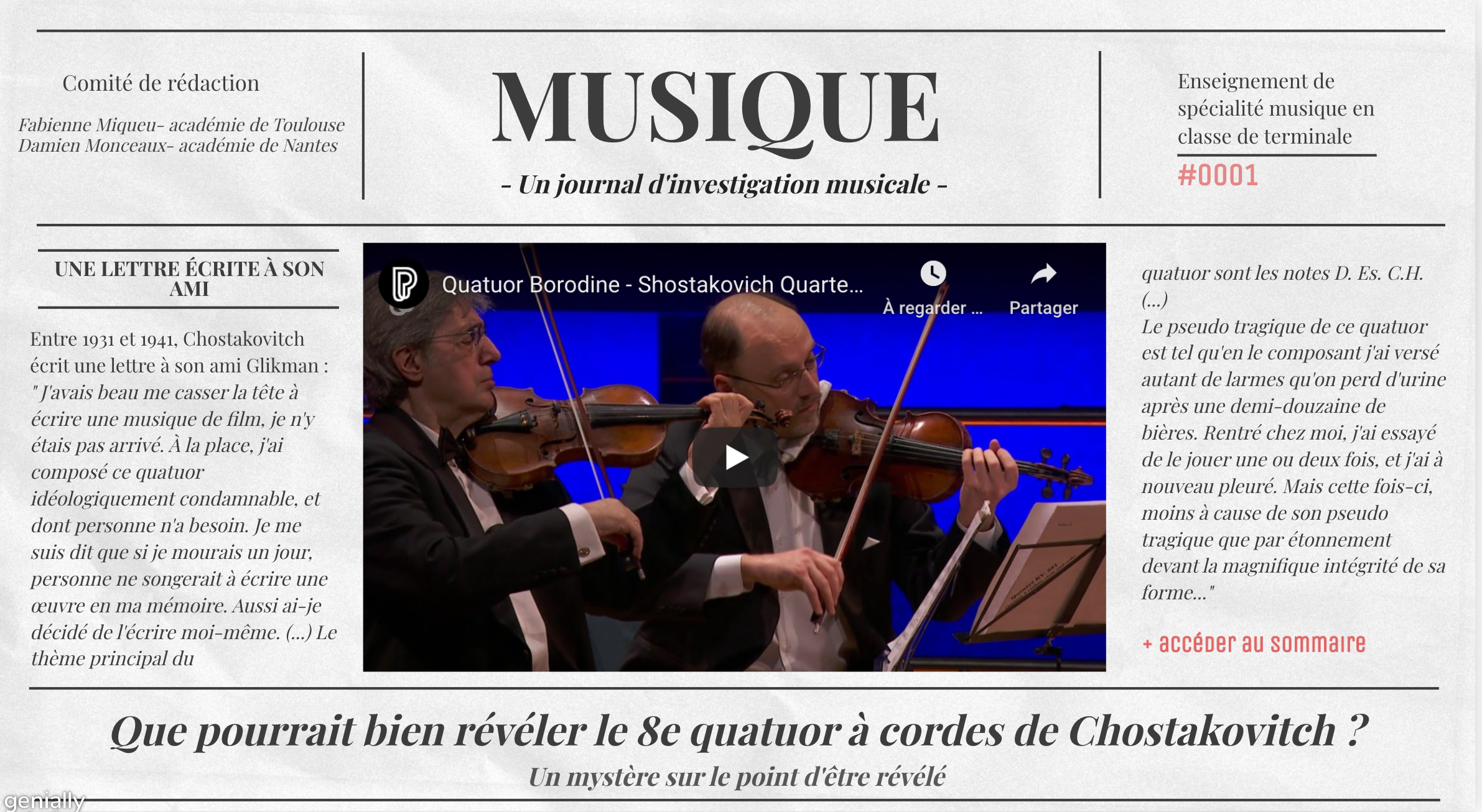 quatuor 8 de Chostachovitch