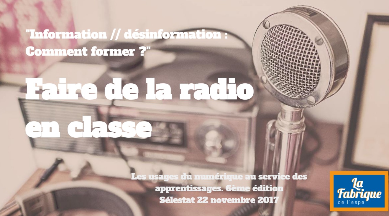 Faire de la radio en classe
