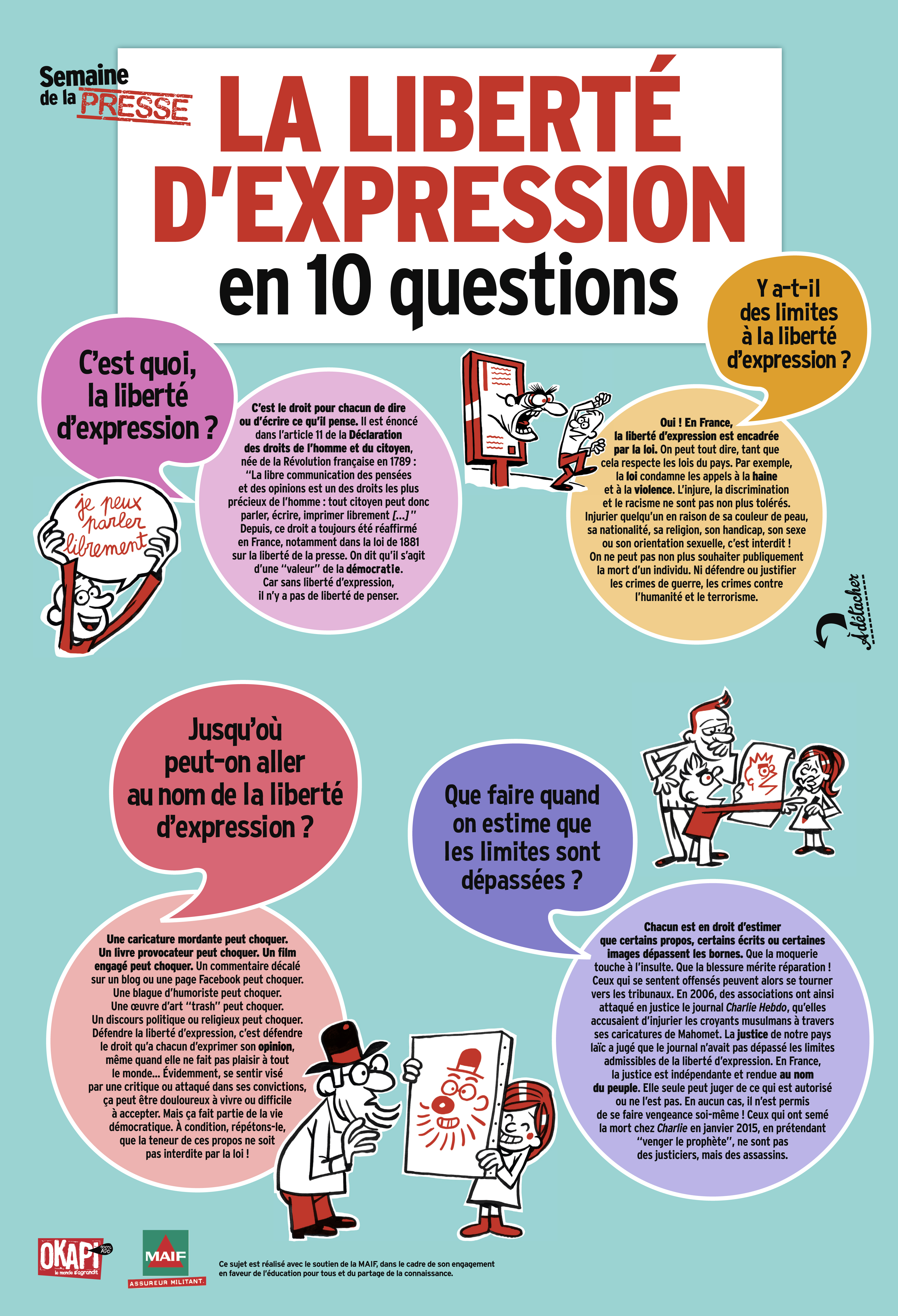 Infographie les 10 questions a se poser sur la liberte d'expression 1