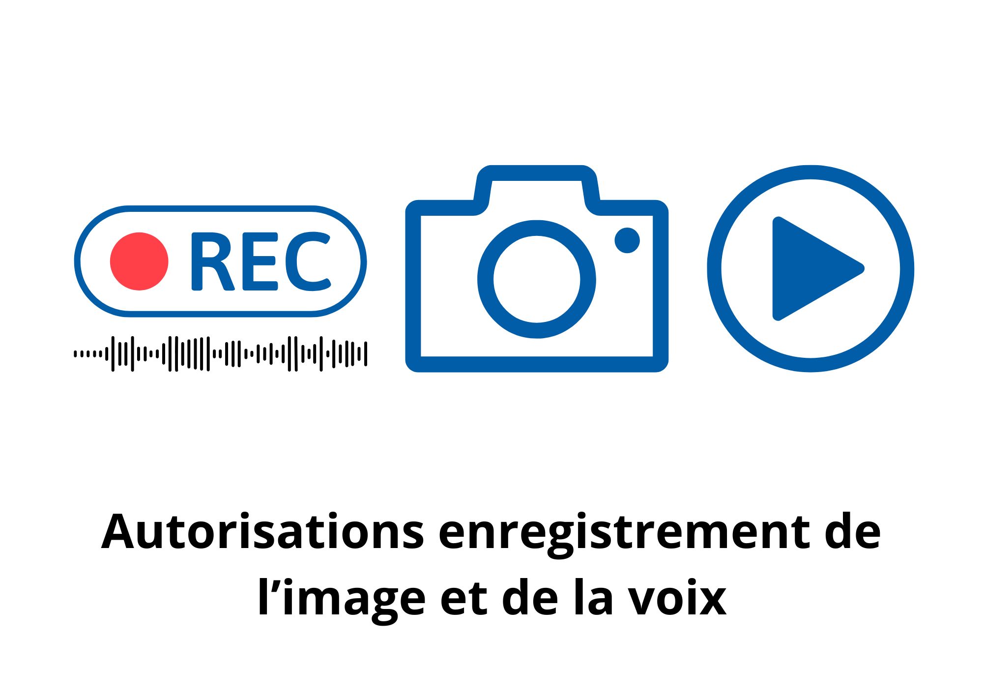 Autorisation enregistrement de l’image et de la voix