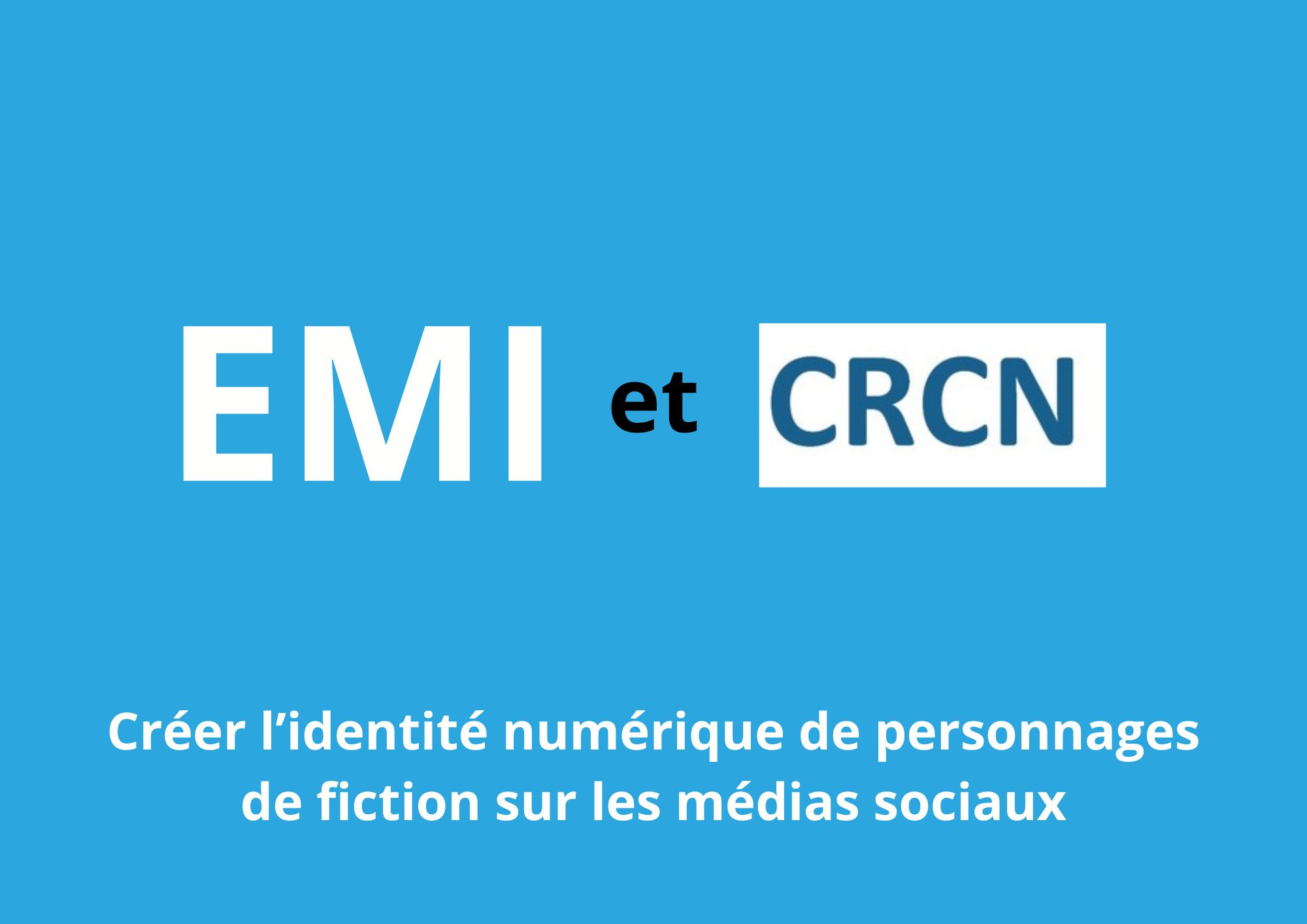 Créer l’identité numérique de personnages de fiction sur les médias sociaux