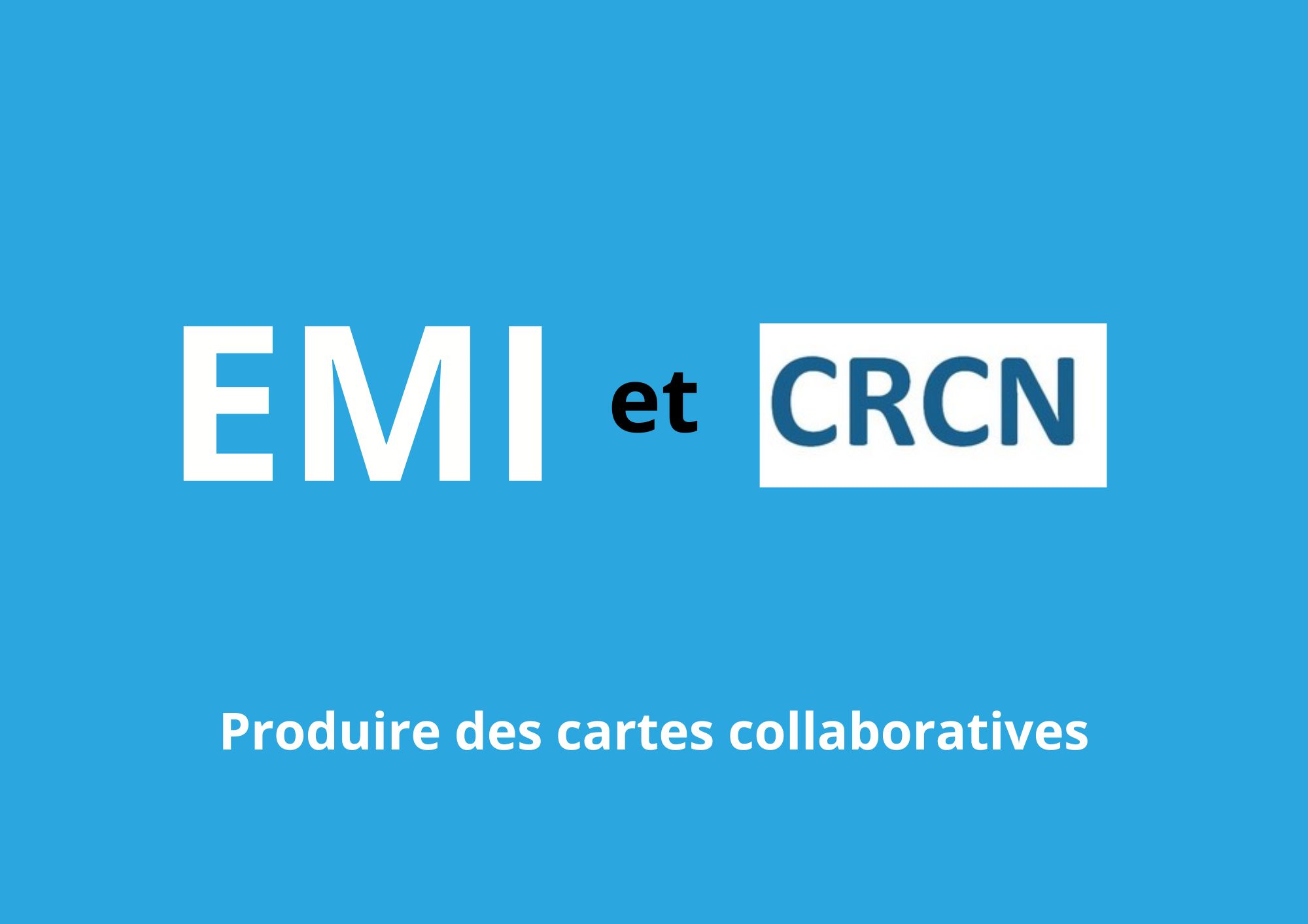 Produire des cartes collaboratives