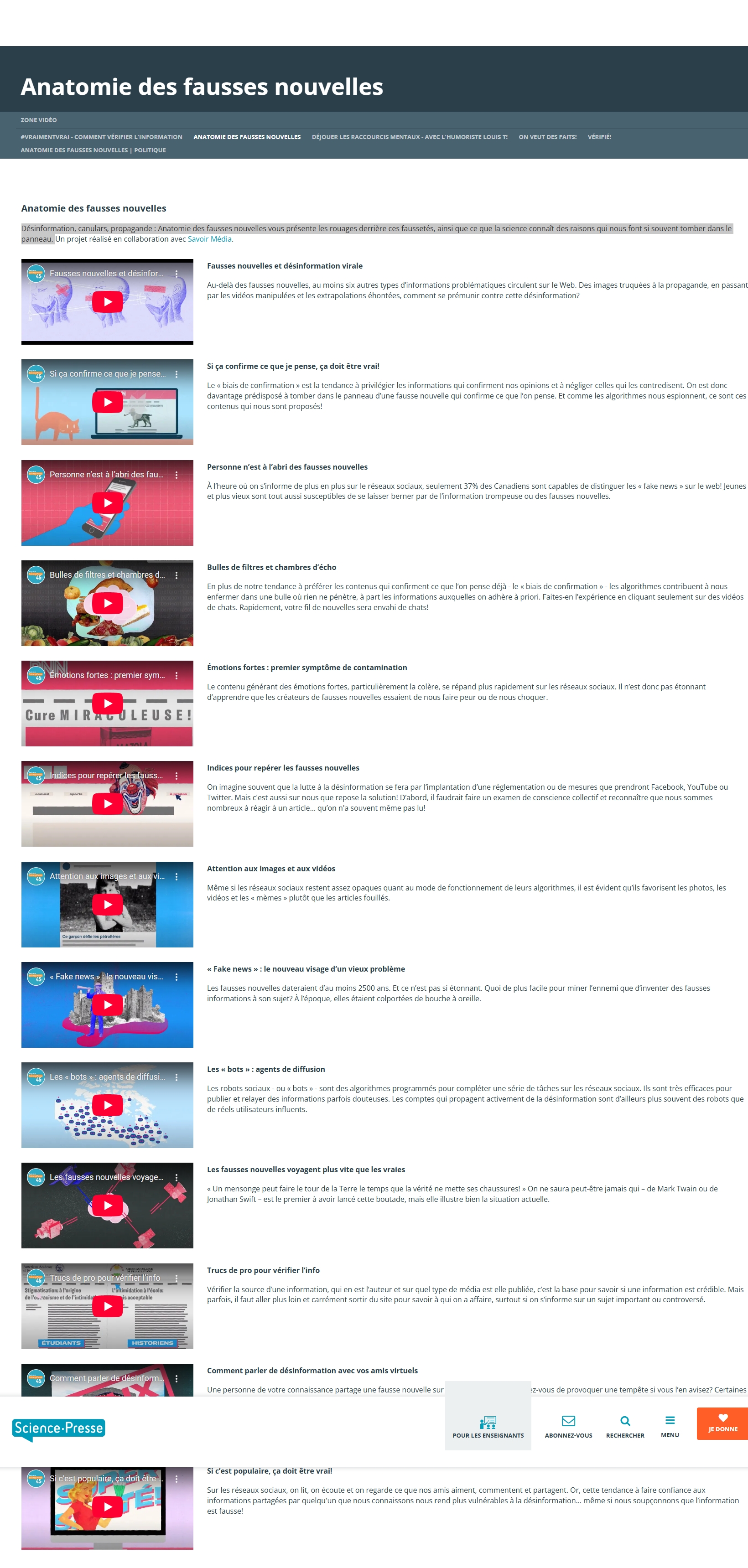 Anatomie des fausses nouvelles