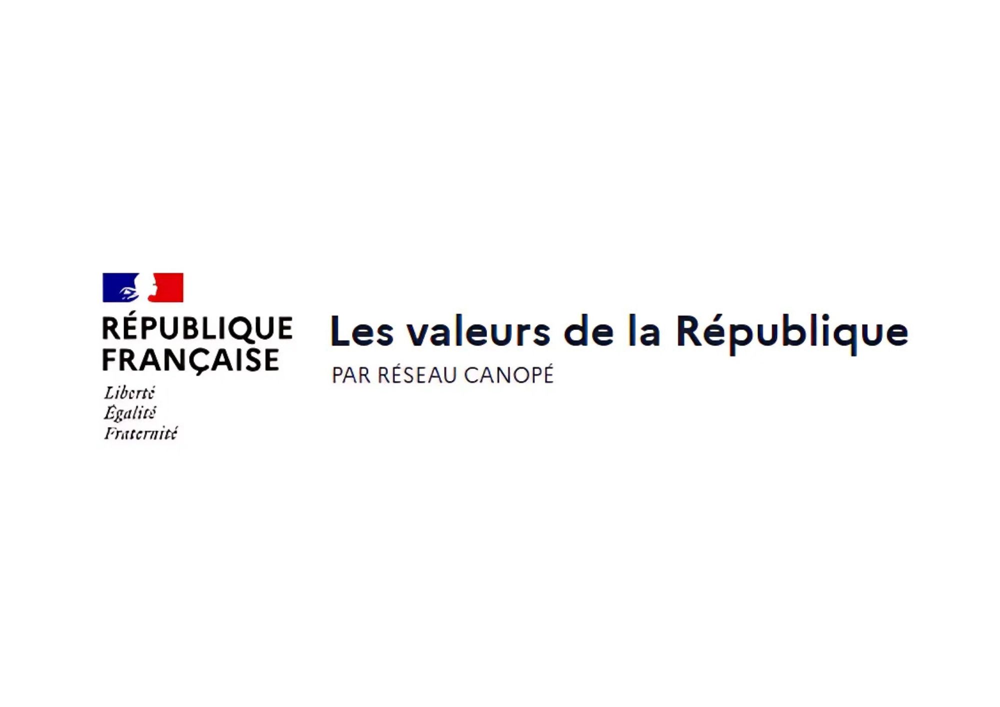Logo Canopé les valeurs de la république