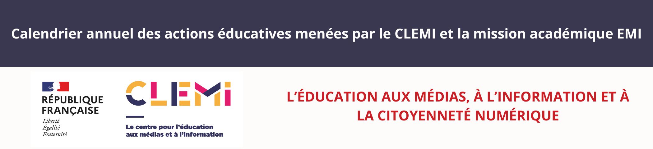 Bannière CLEMI 2