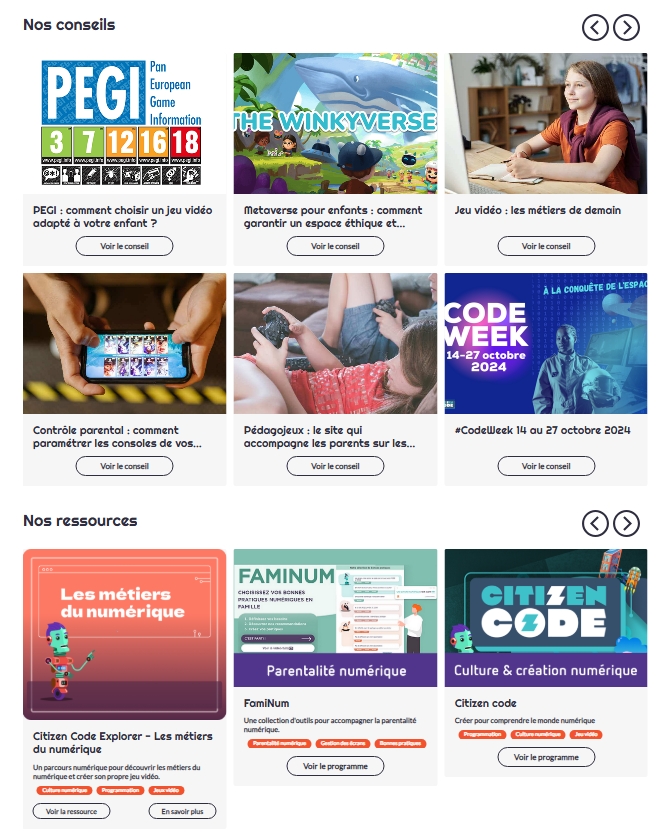 Conseils et ressources jeux vidéo - Internet sans crainte