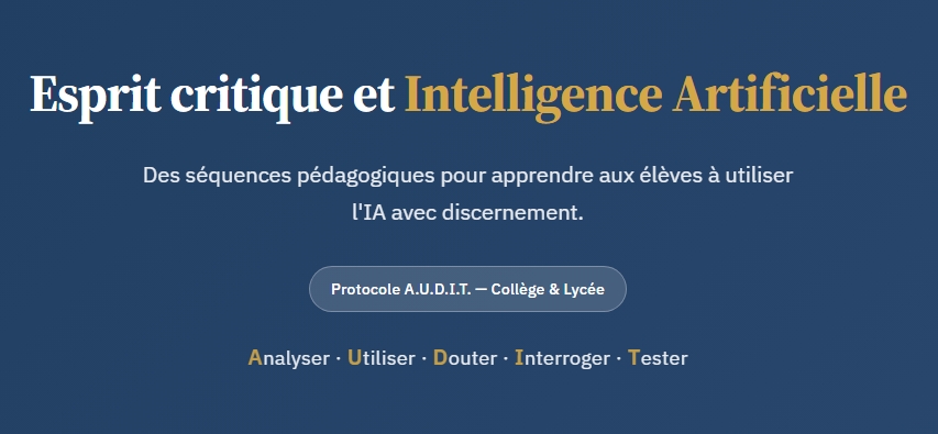 IA et esprit critique - Protocole AUDIT