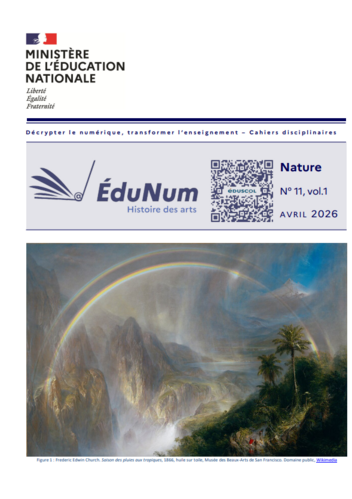 Couverture Cahier Edunum Histoire des arts n°11