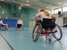 Séance fauteuil rugby
