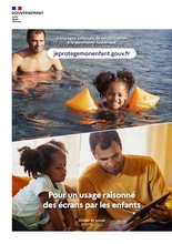 Affiche campagne sensibilisation parentalité numérique