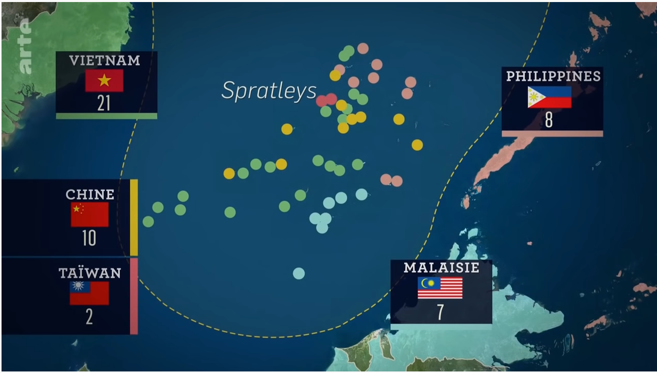 carte îles Spratley
