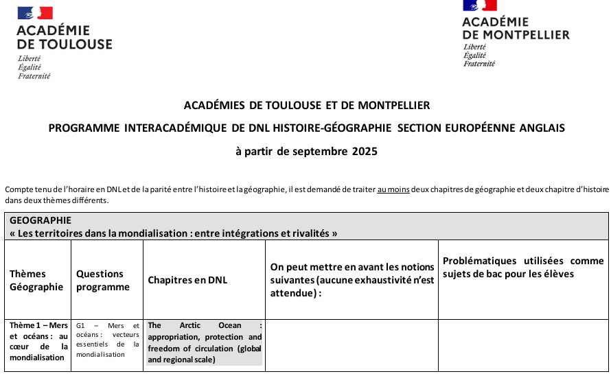 nouveau programme DNL