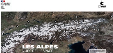 Exposition Les Alpes CNES